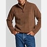 Weatherproof Vintage Chenille Quarter Zip Pullover with Elastic Drawcord