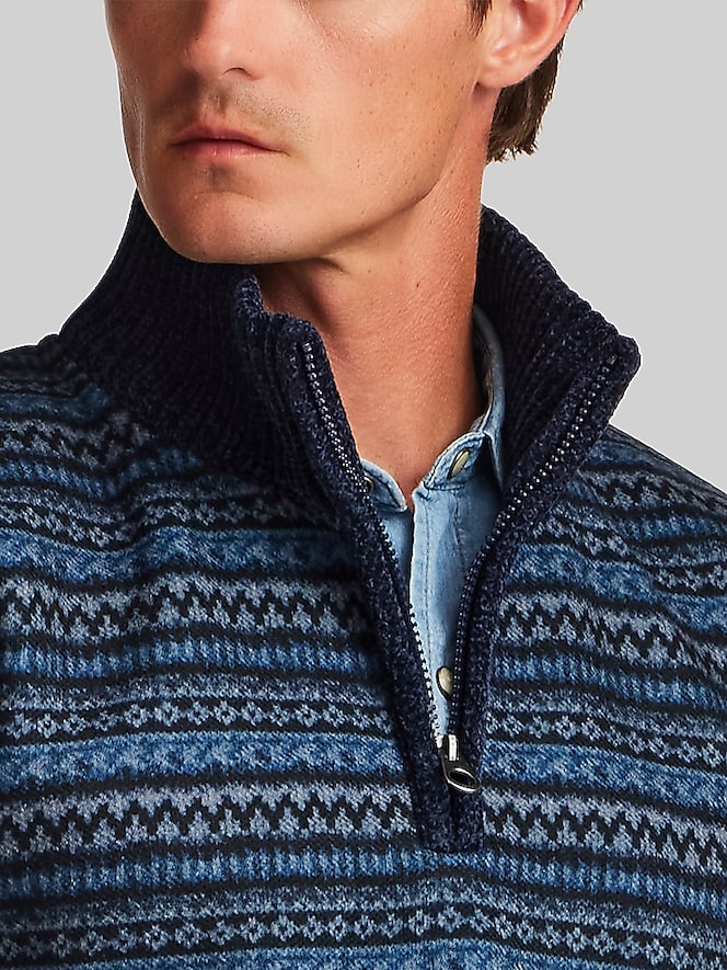 Weatherproof Vintage Nordic Chenille Quarter-Zip Sweater