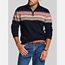 Weatherproof Vintage Nordic Yoke Quarter-Zip Sweater