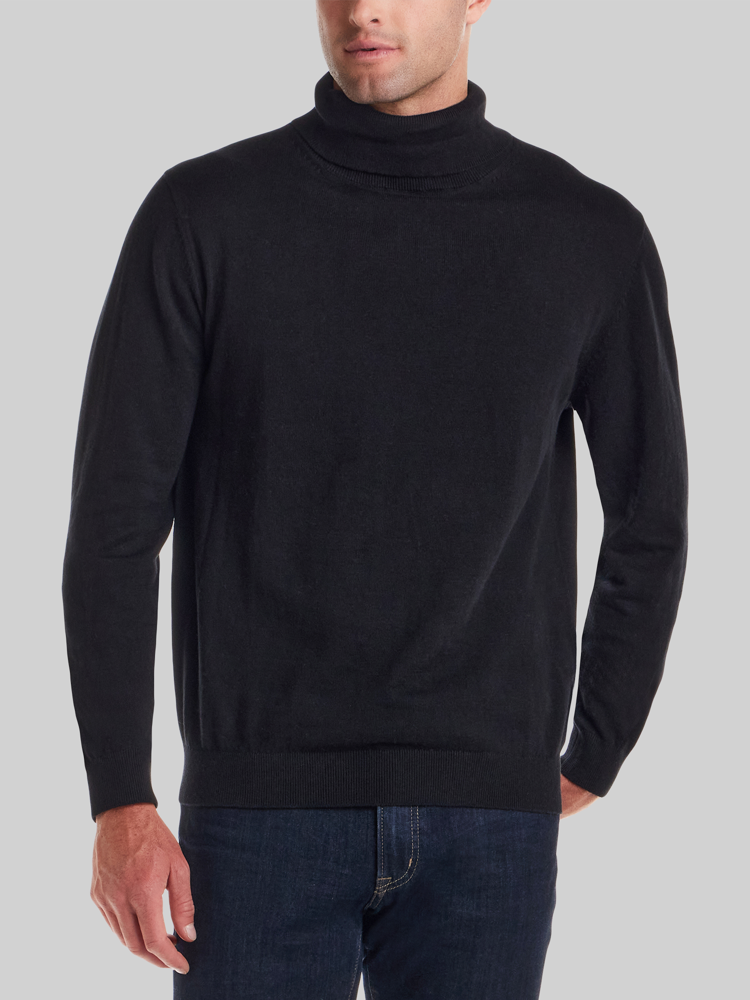 Cotton-Cashmere Turtleneck Sweater