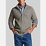 Weatherproof Vintage Regular Fit Textured Mixy Full-Zip Sweater