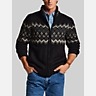 Weatherproof Vintage Regular Fit Faux Sherpa-Lined Nordic Full-Zip Sweater Jacket