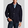 Weatherproof Vintage Faux Sherpa-Lined Textured Toggle Sweater Jacket