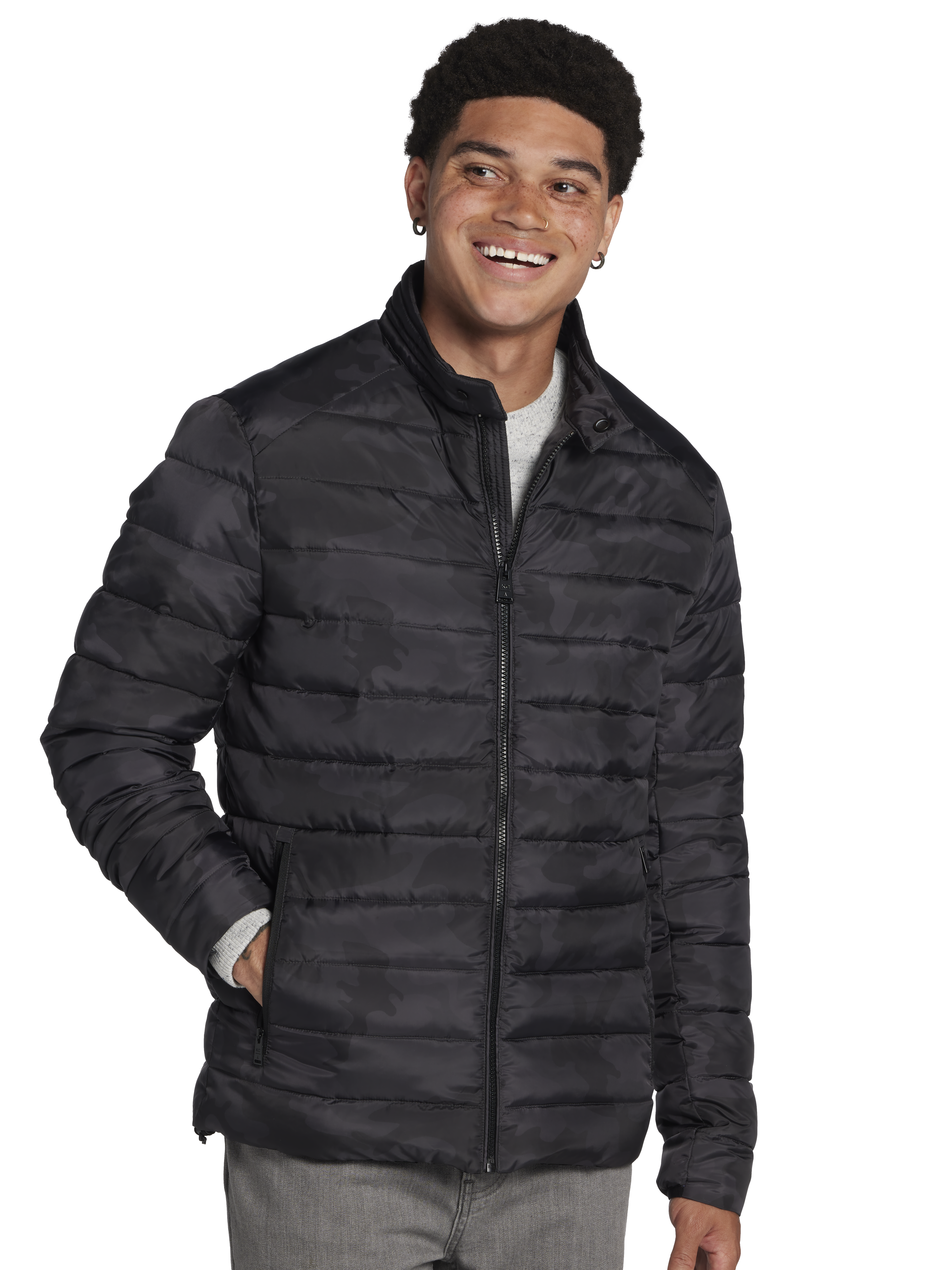 Modern Fit Lightweight Puffer Jacket