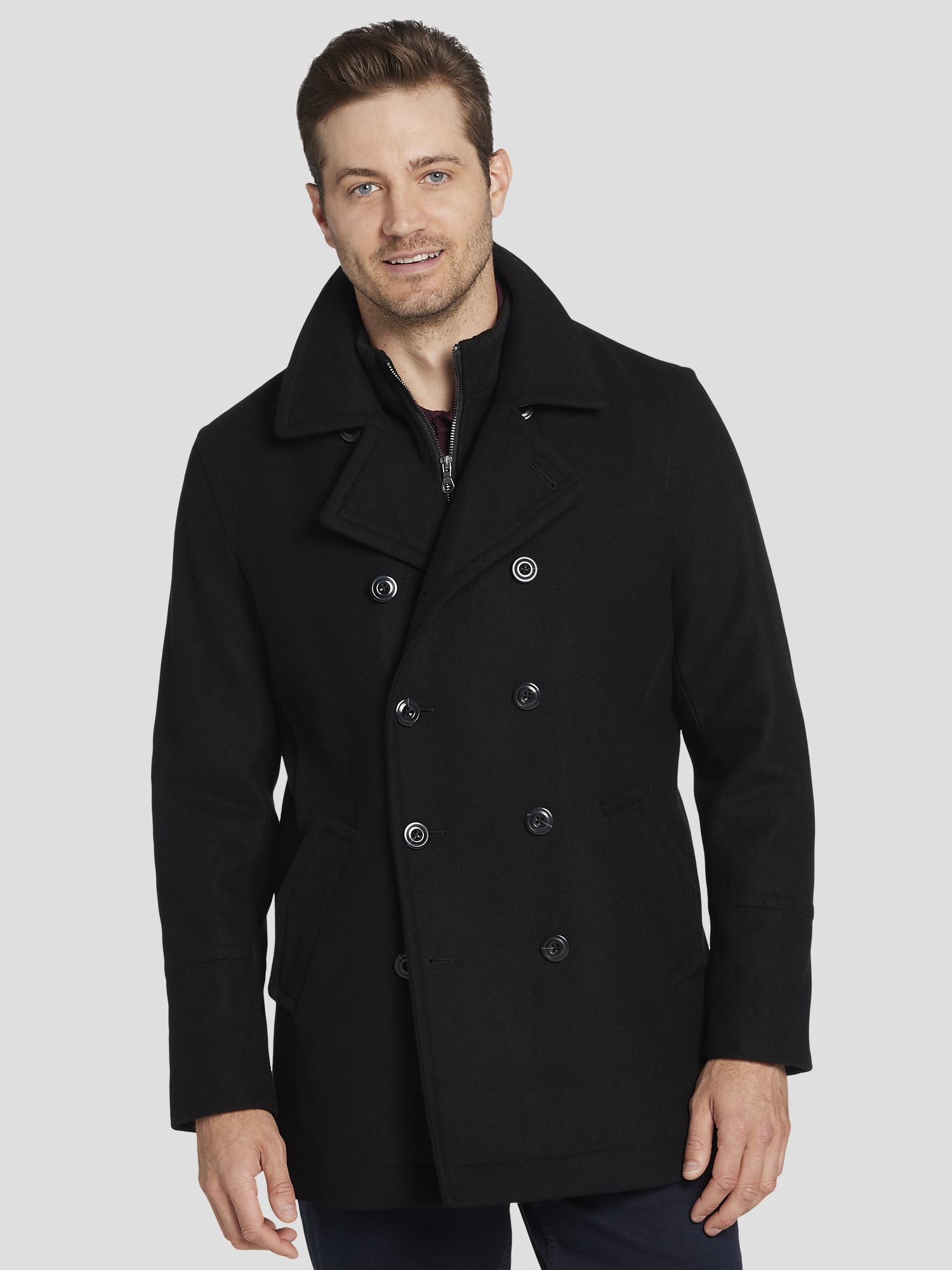 Mens warehouse peacoat cheap