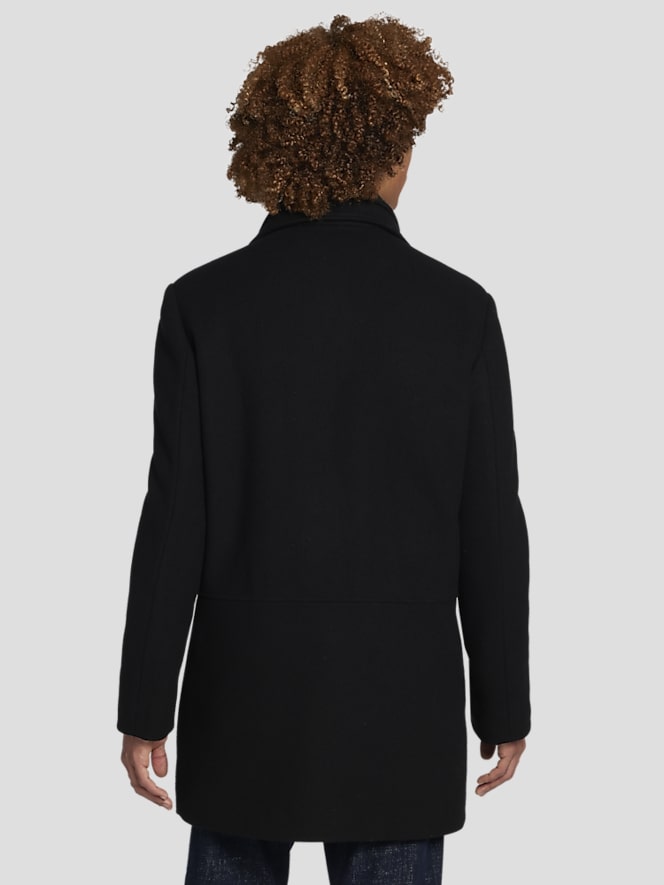 【最安値挑戦】 Calvin Klein Topcoats | Coat Car Classic Wool Fit Modern ジャケット・アウター