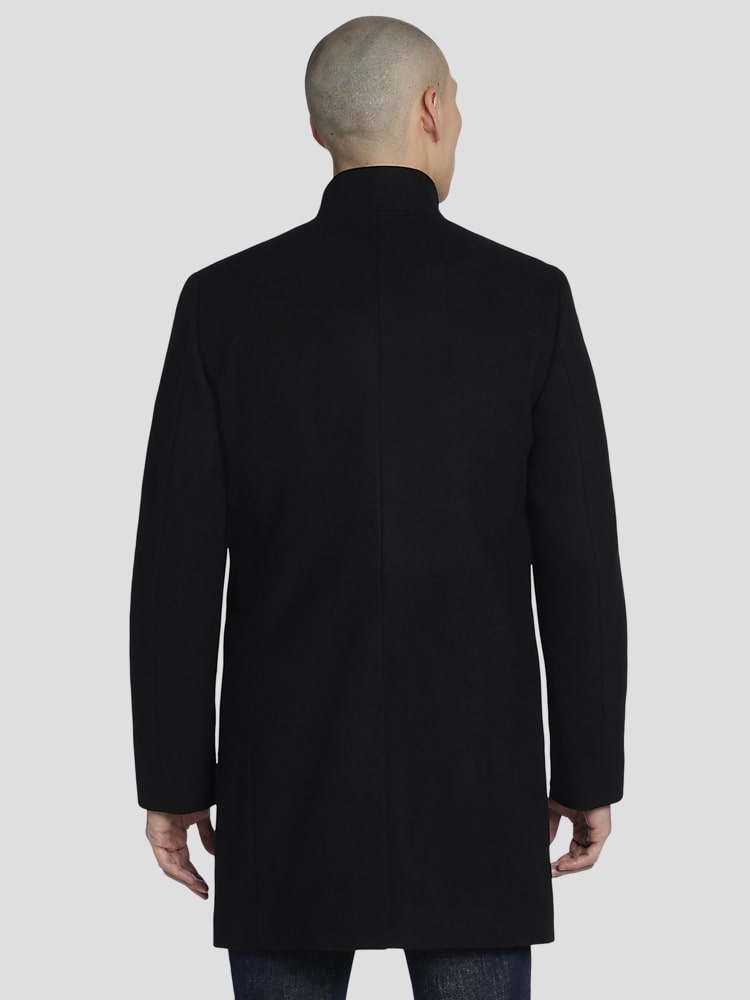 Calvin klein gray slim fit topcoat best sale