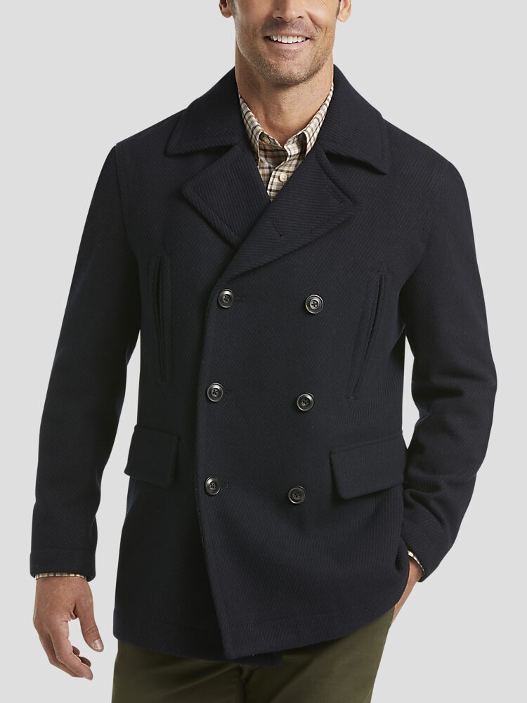 Joseph Abboud Modern Fit Pea Coat Casual Jackets Men s Wearhouse