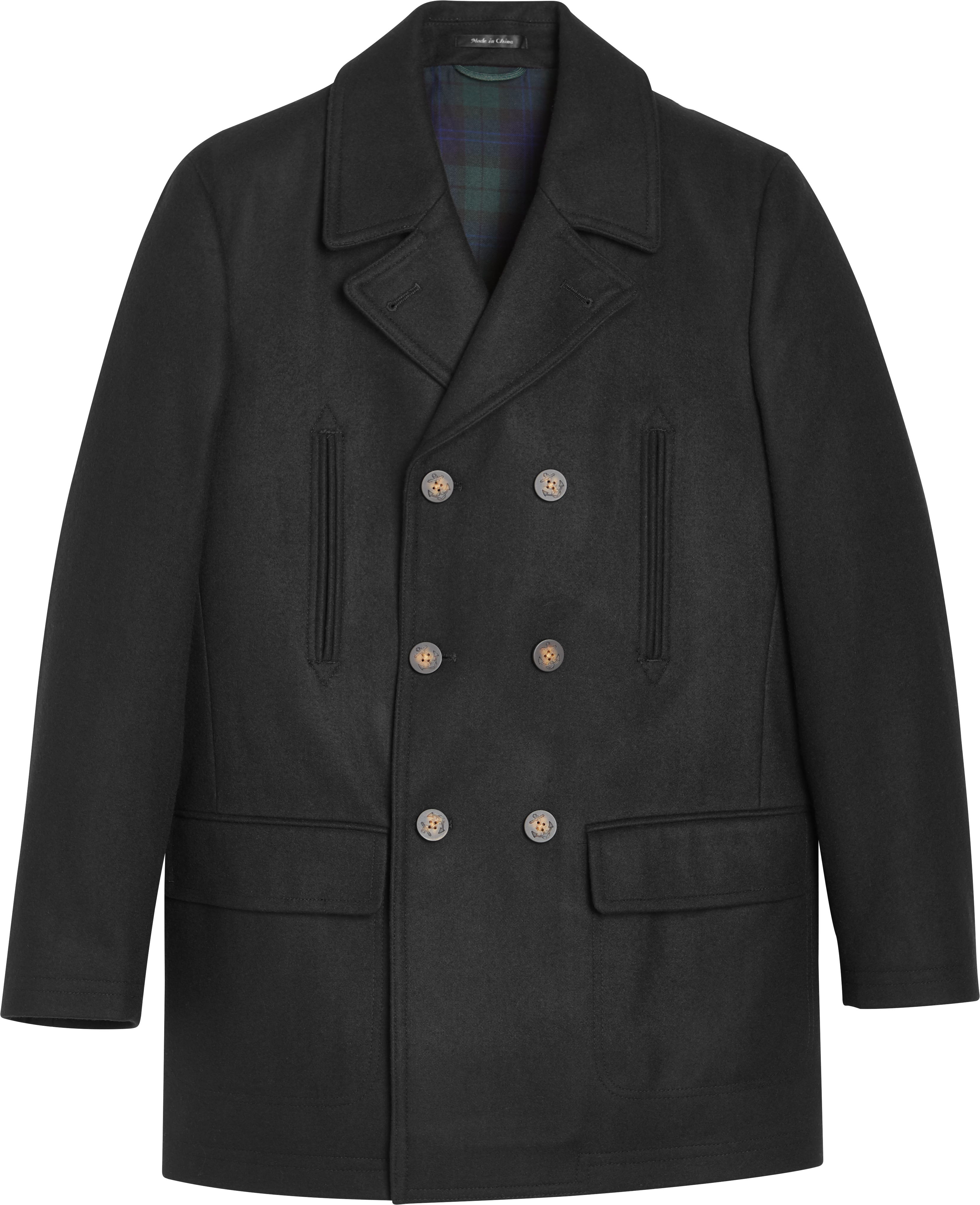 Mens ralph lauren pea coat clearance