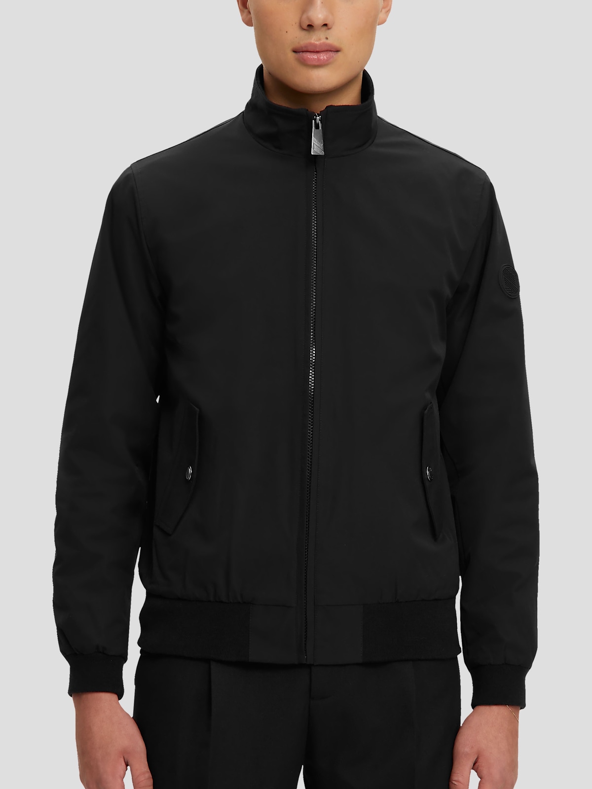 Noize Modern Fit Mock Neck Bomber Jacket Casual Jackets Men s Wearhouse