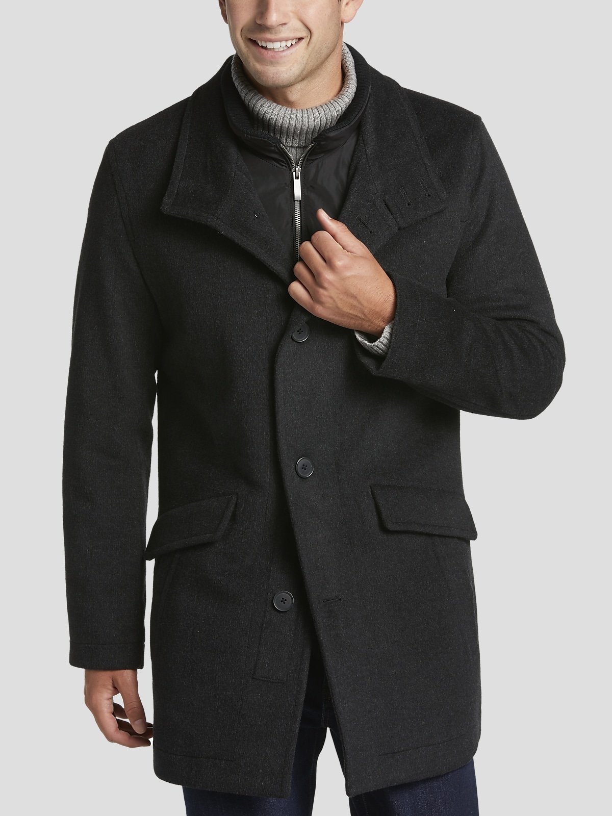 Kenneth cole men's wool coat discount