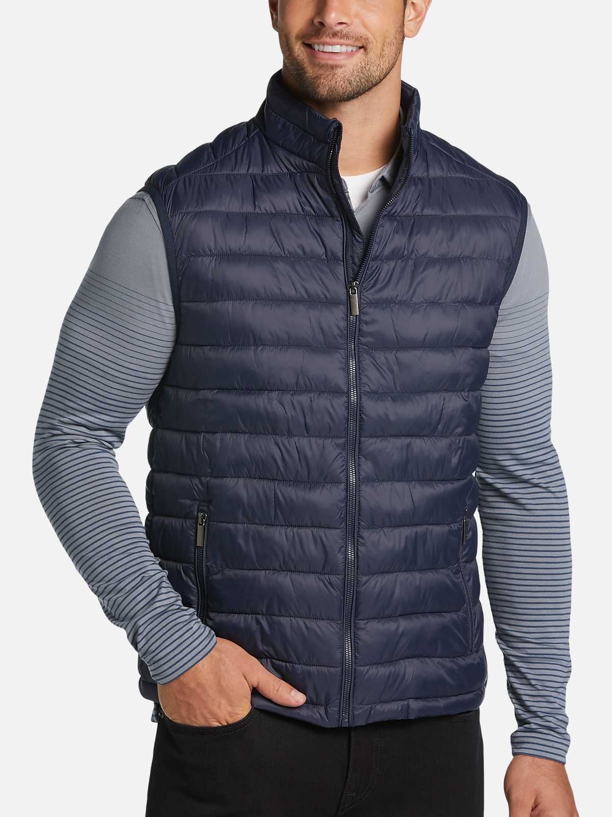 Awearness Kenneth Cole Modern Fit Puffer Vest | All Sale| Men's Wearhouse