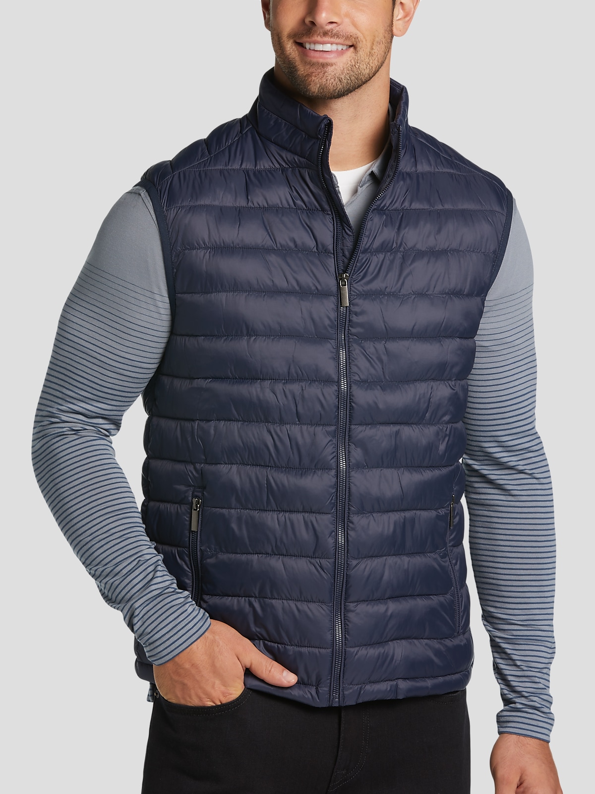 Awearness Kenneth Cole Modern Fit Puffer Vest | All Sale| Men's Wearhouse