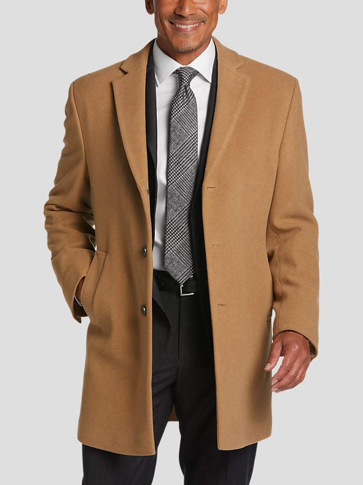 CALVIN KLEIN Brown/Taupe TWO BUTTON MEN jacket (100% Wool) & slacks ensemble  44L