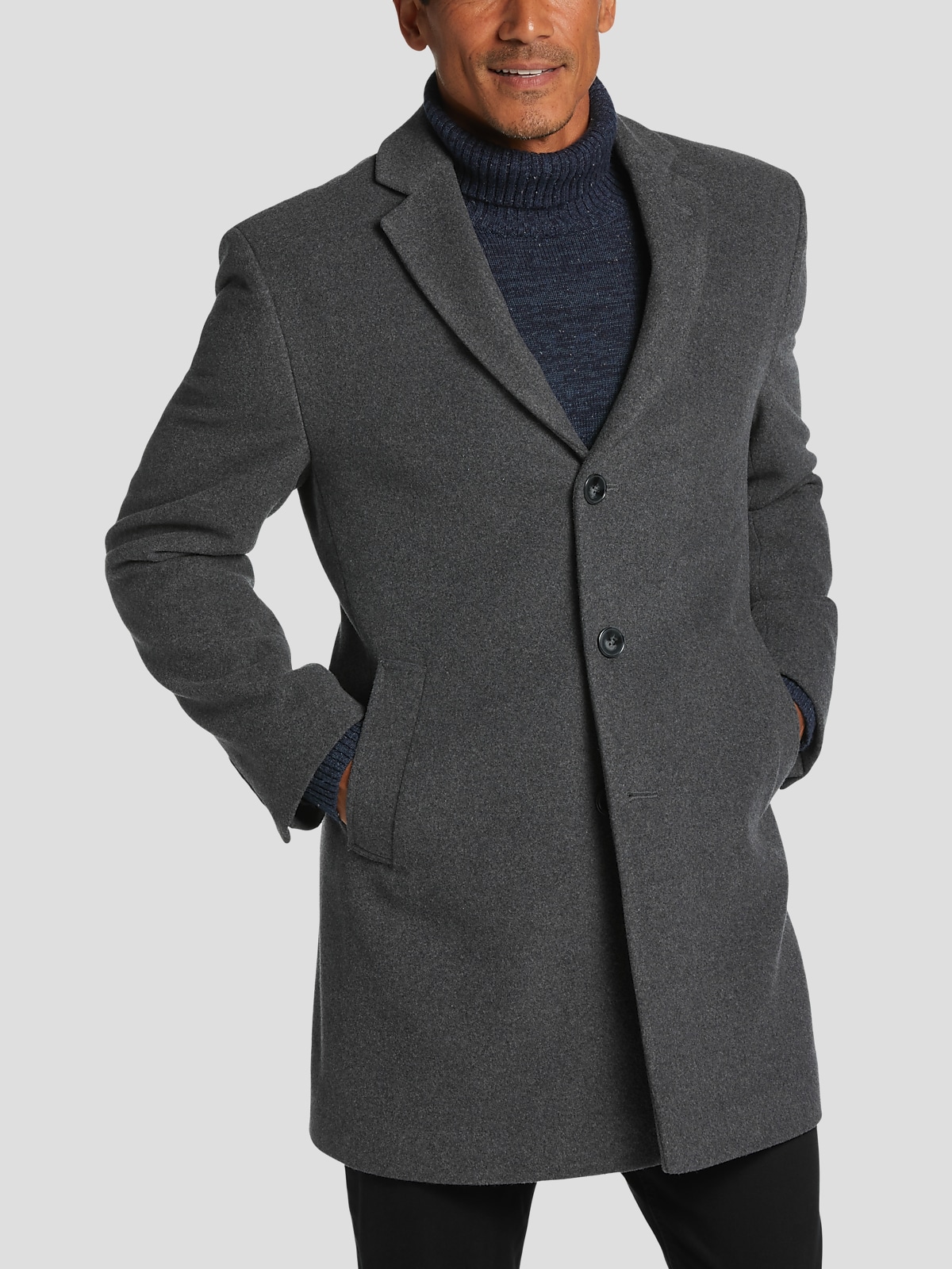 Calvin Klein Slim Fit Dress Topcoat All Sale Men s Wearhouse