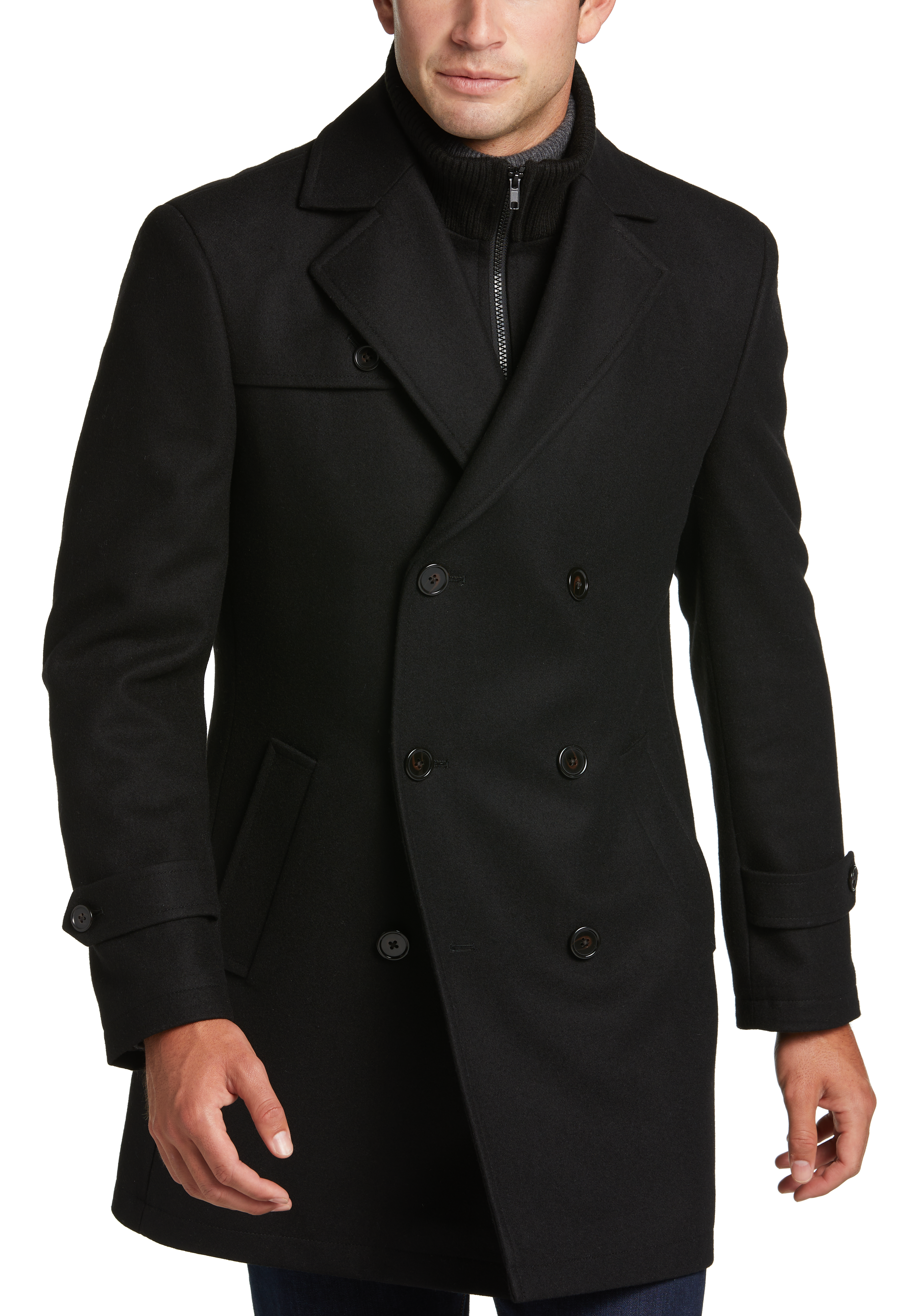 Ralph lauren black coat mens online