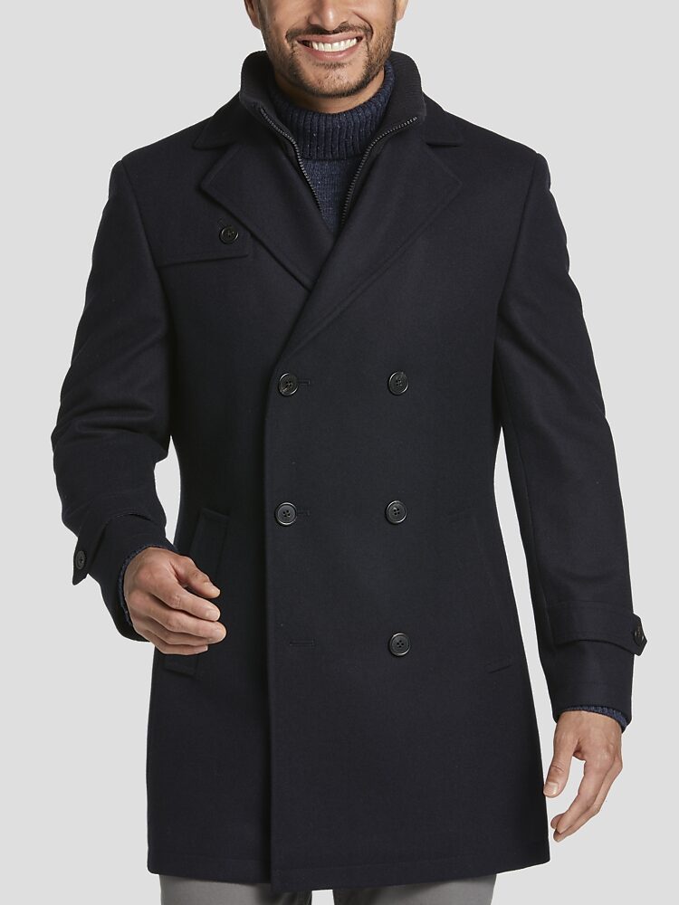 Egara dark navy clearance modern fit wool peacoat