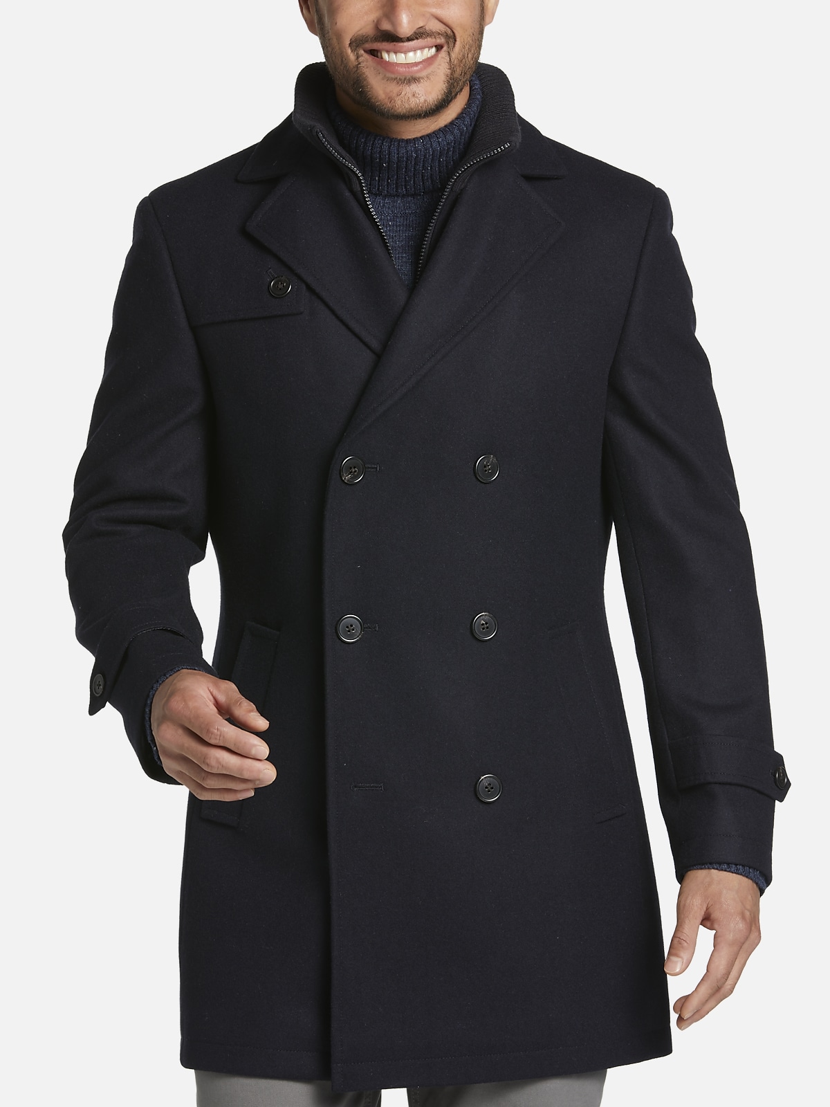 Ralph Lauren Double-Breasted Topcoat | All Sale| Men's Wearhouse