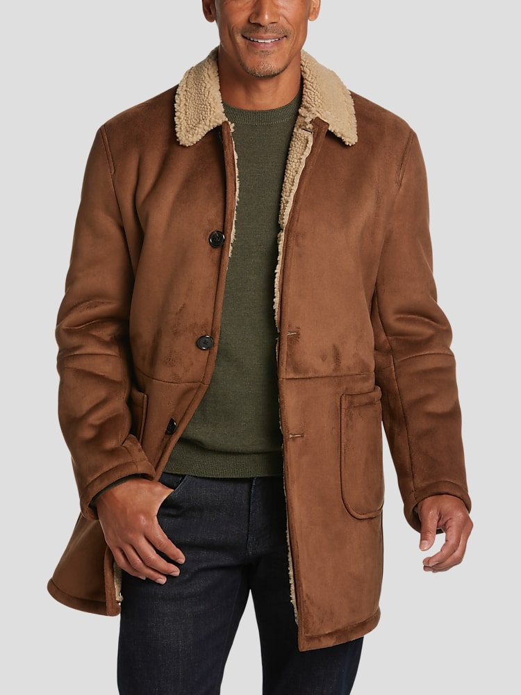 Lauren ralph lauren faux shearling moto jacket clearance