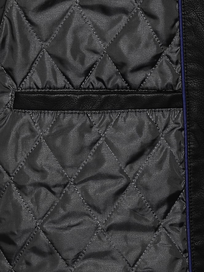 Awearness Kenneth Cole Modern Fit Faux Leather Moto Jacket