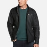 Awearness Kenneth Cole Modern Fit Faux Leather Moto Jacket