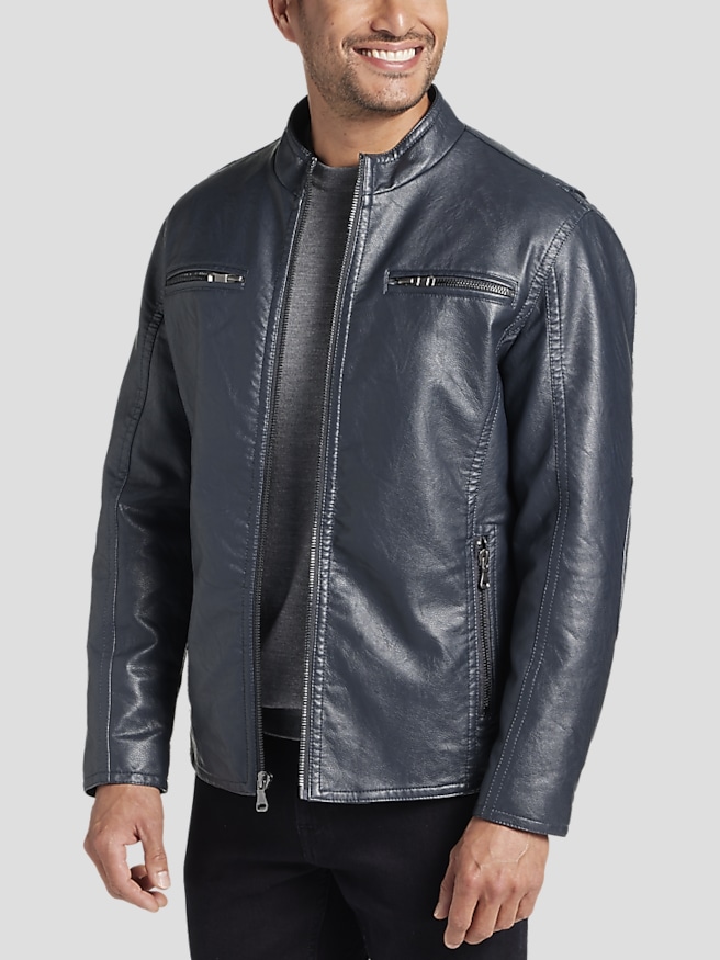 Men's wearhouse clearance leather jackets