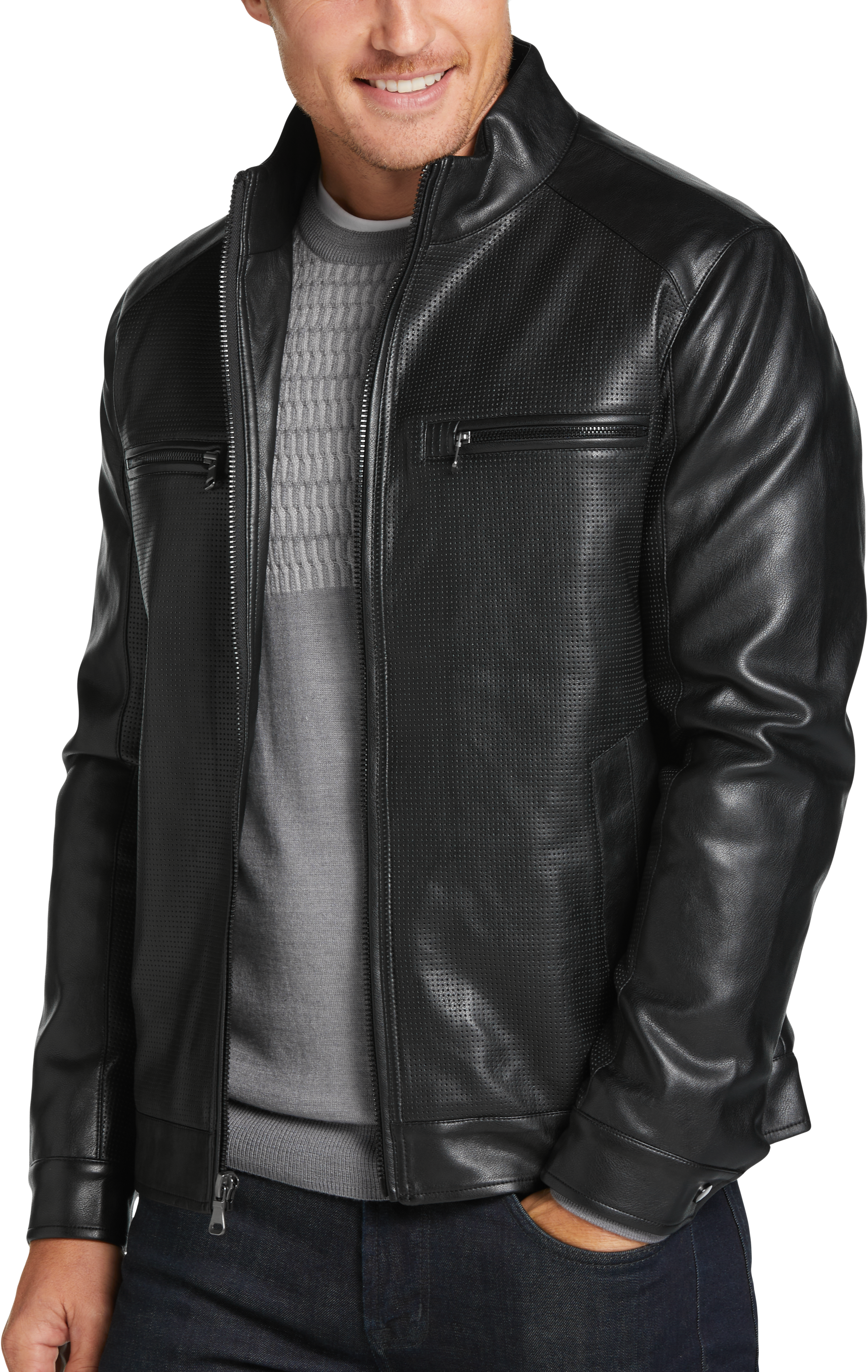 Leather jackets shop men's wearhouse