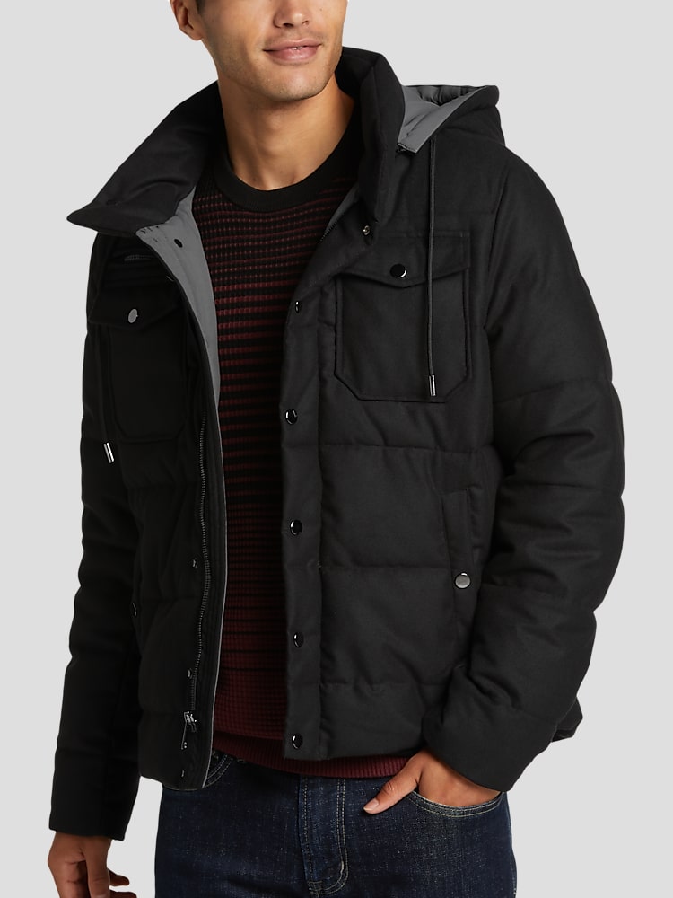 Awearness Kenneth Cole Modern Fit Hooded Ski Puffer Jacket All