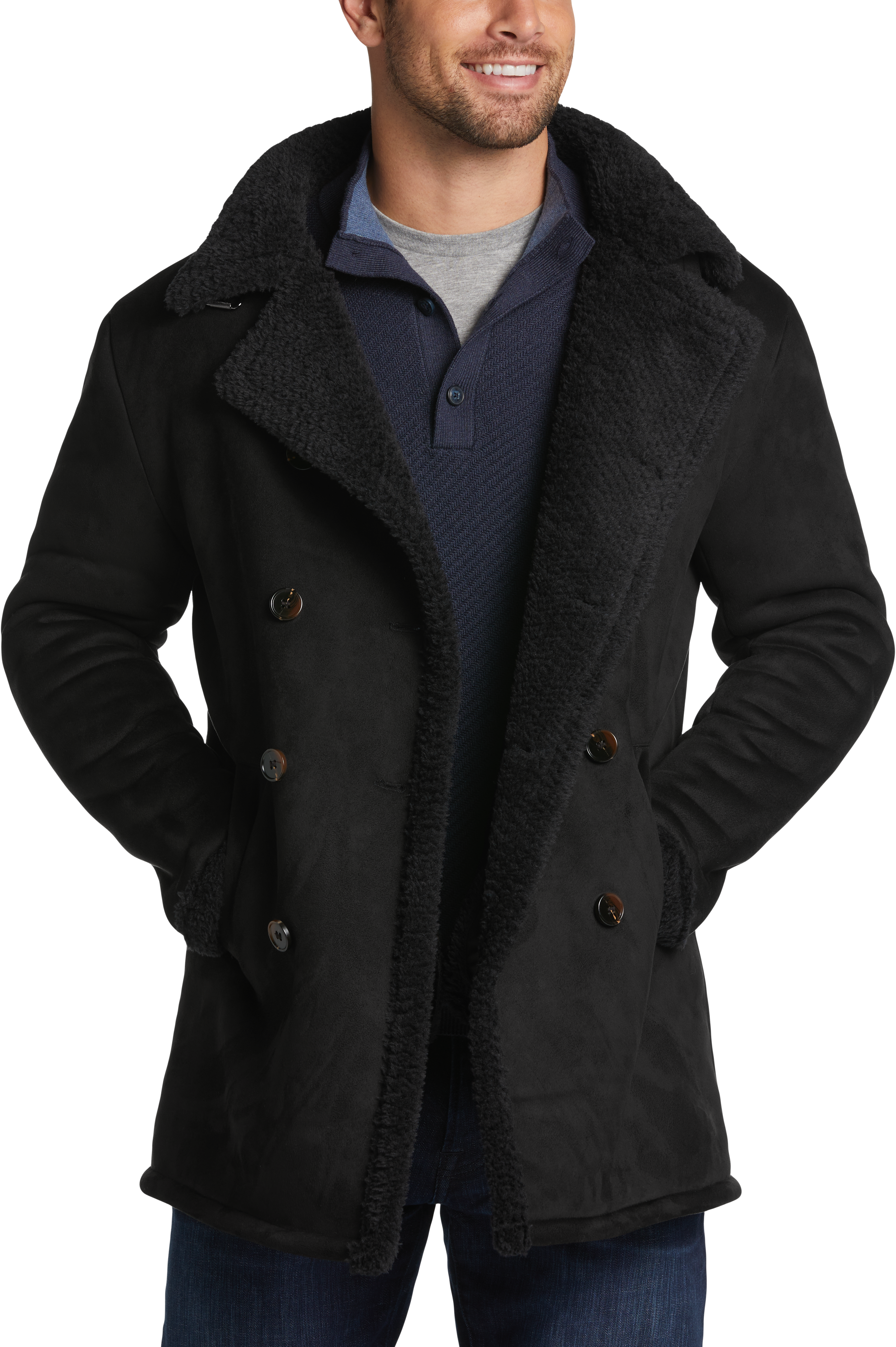 Men's shop wearhouse peacoat