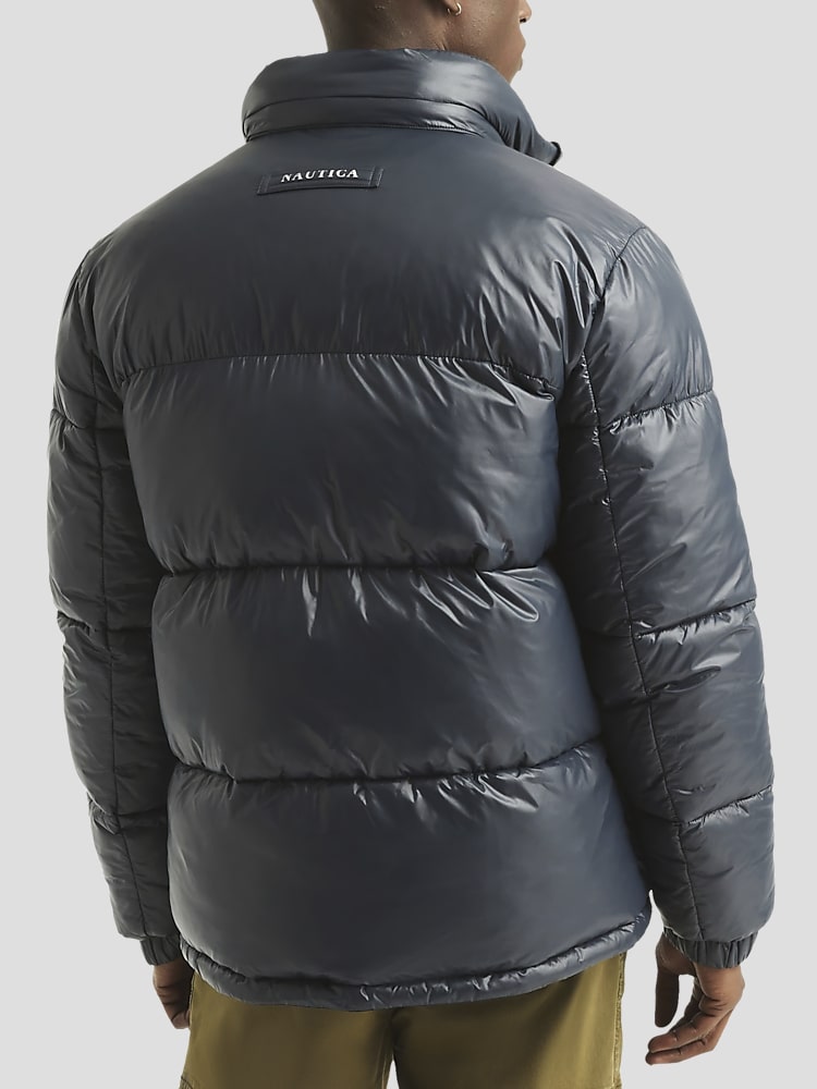 Nautica Men s Dock Heavyweight Puffer Jacket at Men s Wearhouse Navy Solid Blue Size Medium