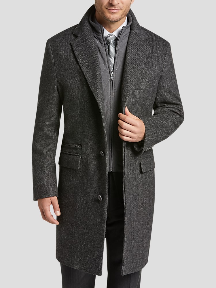 Joseph Abboud Twill Modern Fit Topcoat Topcoats Men s Wearhouse