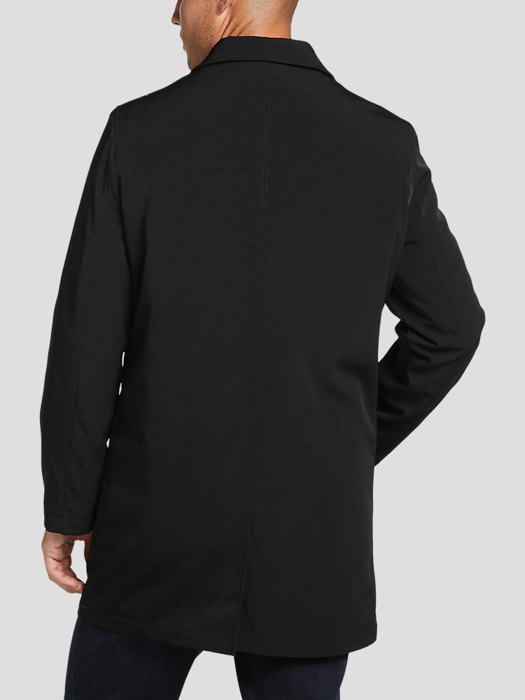 Joseph abboud black classic fit raincoat store