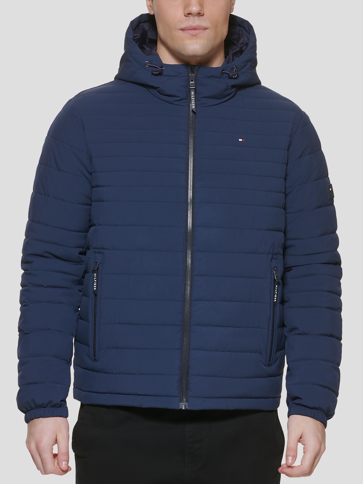 Tommy hilfiger stretch hooded jacket cheap