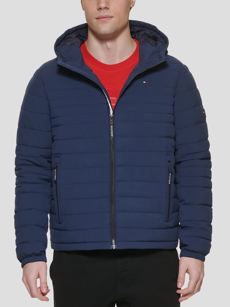 Tommy hilfiger jacket stretch hood on sale