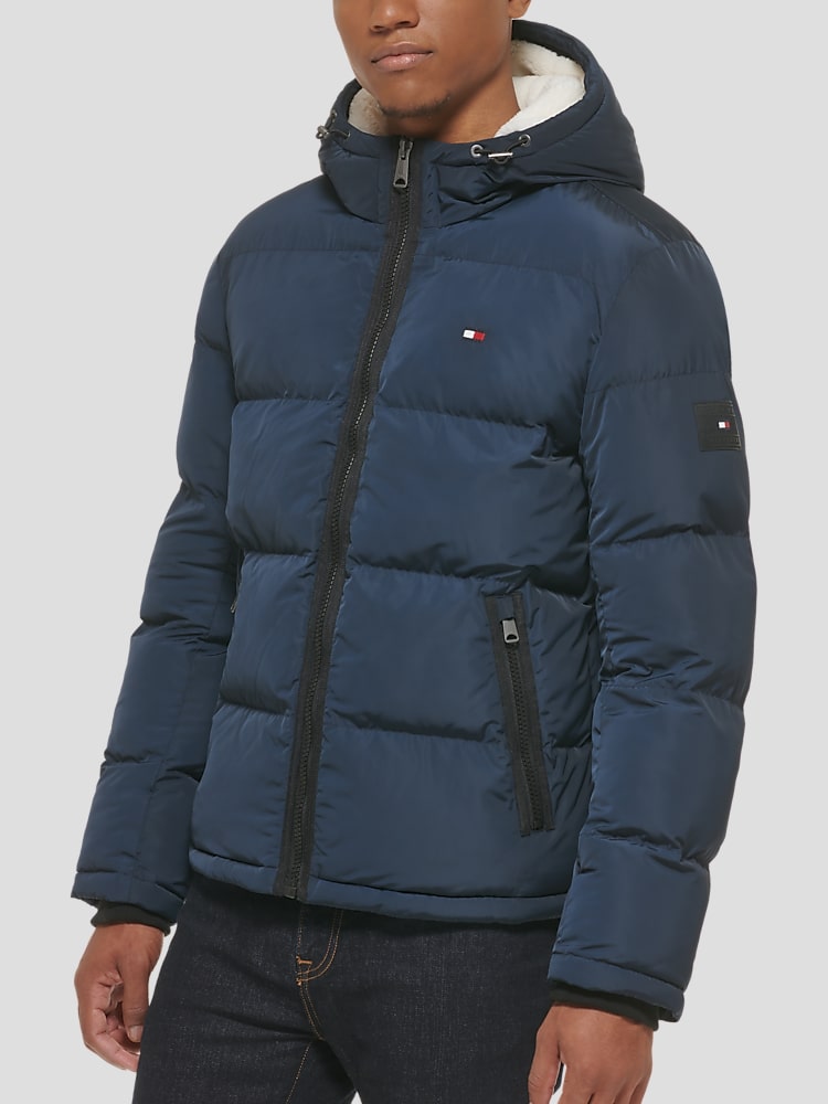 Tommy Hilfiger Modern Fit Ski Puffer Jacket Casual Jackets Men s Wearhouse