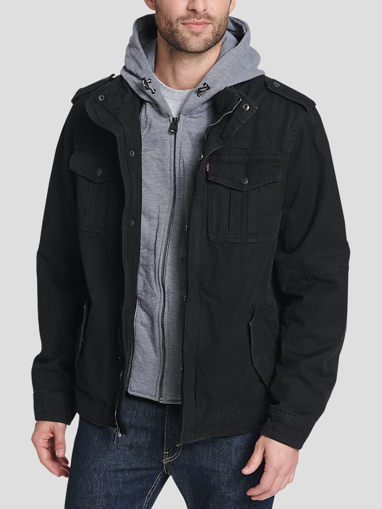 Levi s Modern Fit Faux Sherpa Lined Utility Jacket Casual Jackets Men s Wearhouse