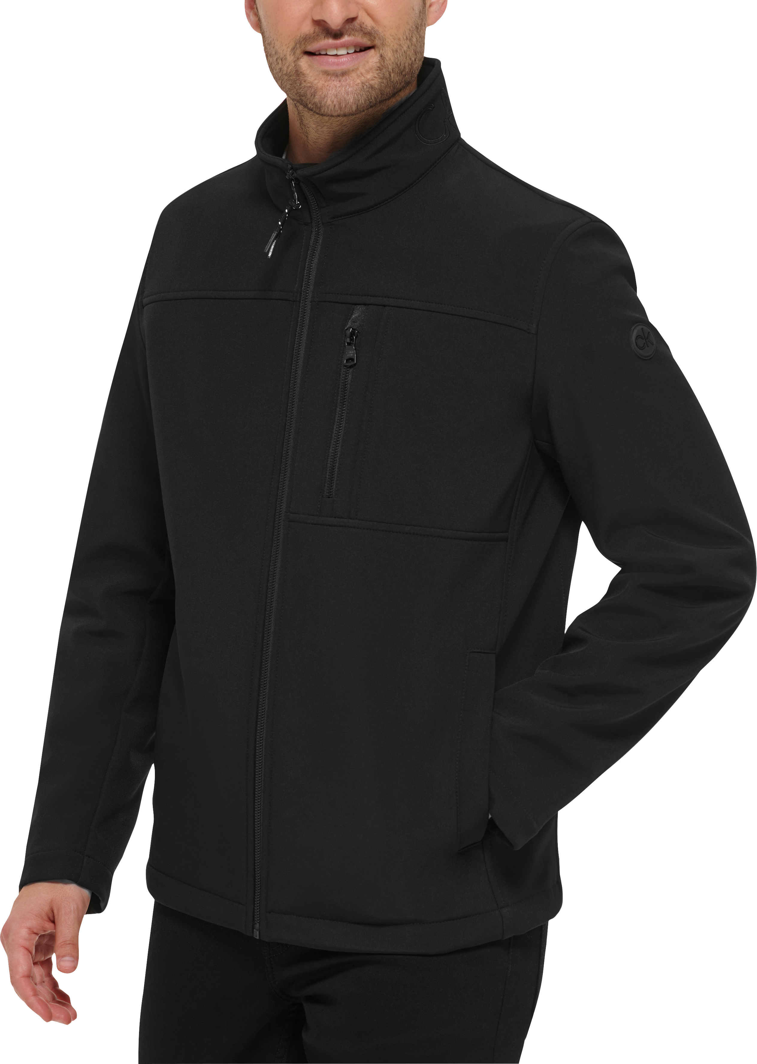 Calvin klein men's store soft shell jacket