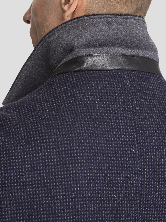 Hart Schaffner Marx Classic Fit Wool Blend Button Front