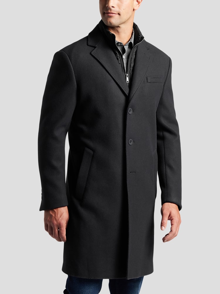 Mens topcoat slim fit best sale