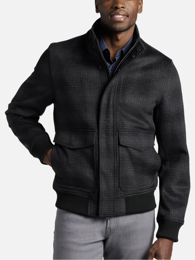 Michael Strahan Modern Fit Bomber Jacket All Clearance 3999 Mens Wearhouse 