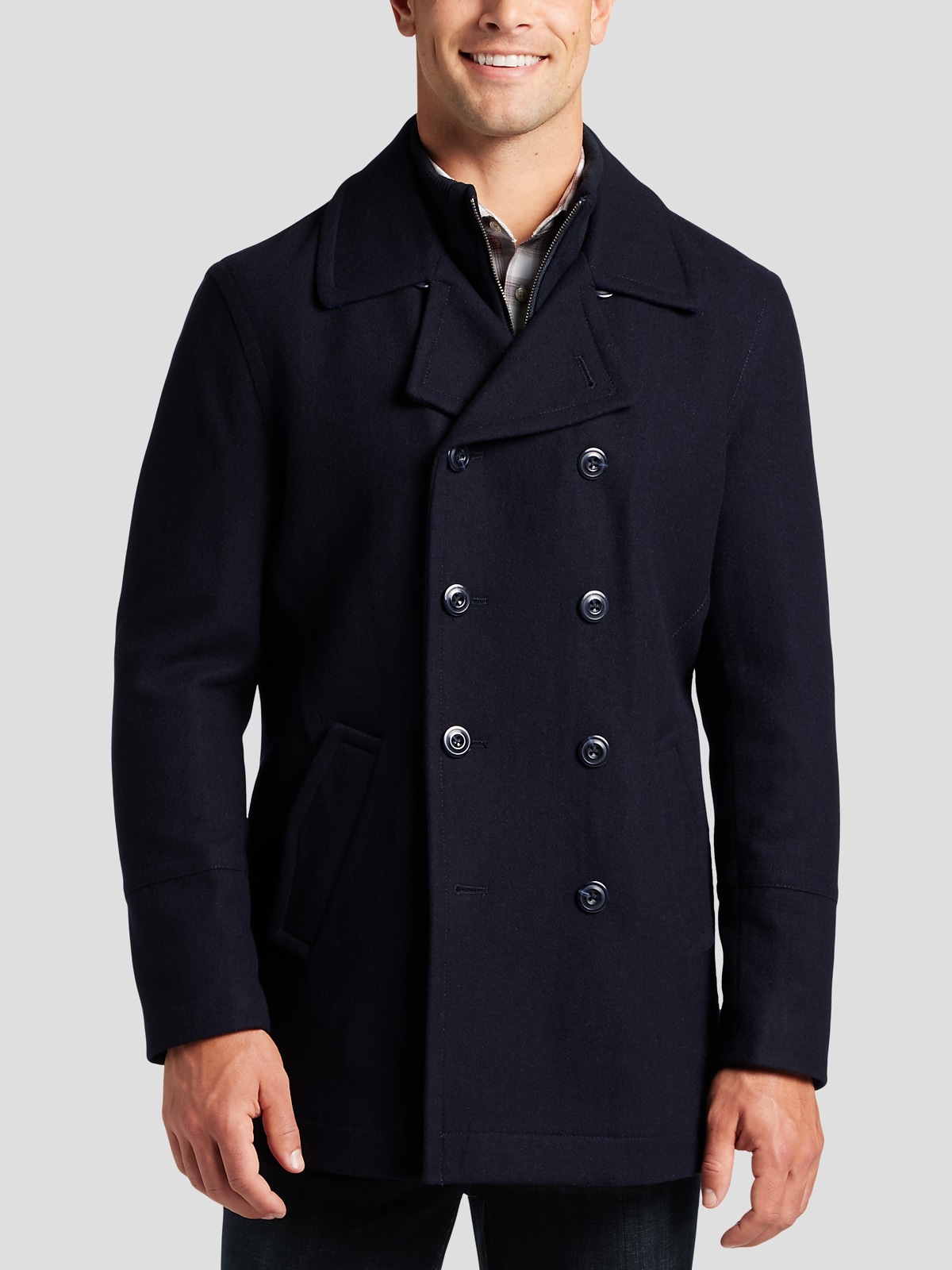 Joseph Abboud Modern Fit Peacoat | All Clearance $39.99| Men's Wearhouse