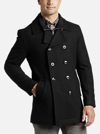 Joseph Abboud Modern Fit Peacoat | New Arrivals| Men's Wearhouse