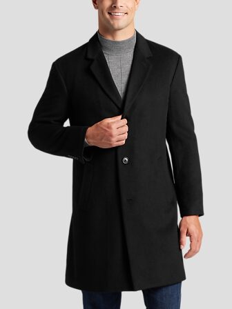 Joseph Abboud Classic Fit Fit Overcoat Wool Coats Men s Wearhouse
