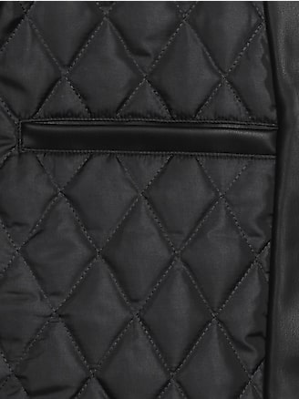 Joseph Abboud Modern Fit Leather Bomber Jacket | All Sale| Men's Wearhouse