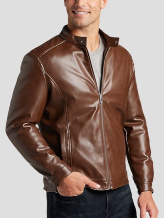 Men's wearhouse 2024 leather jackets