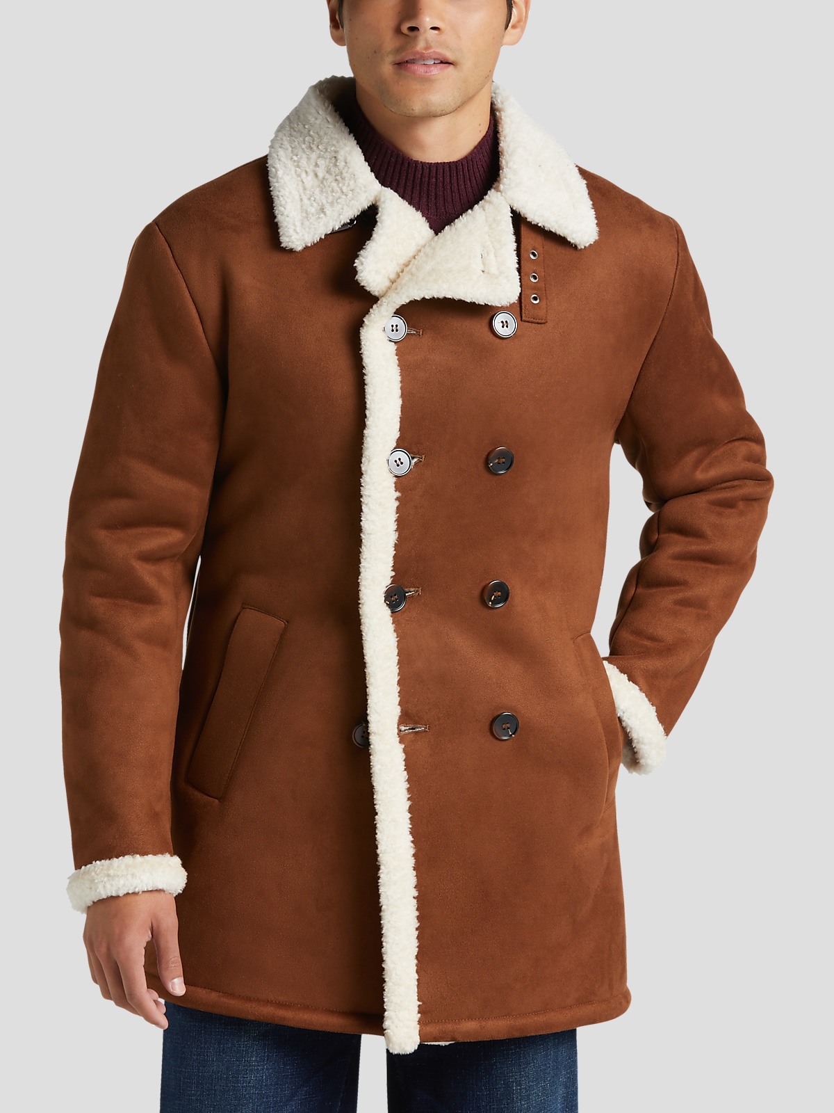 Merino Shearling Double-Breasted Coat - Ready-to-Wear