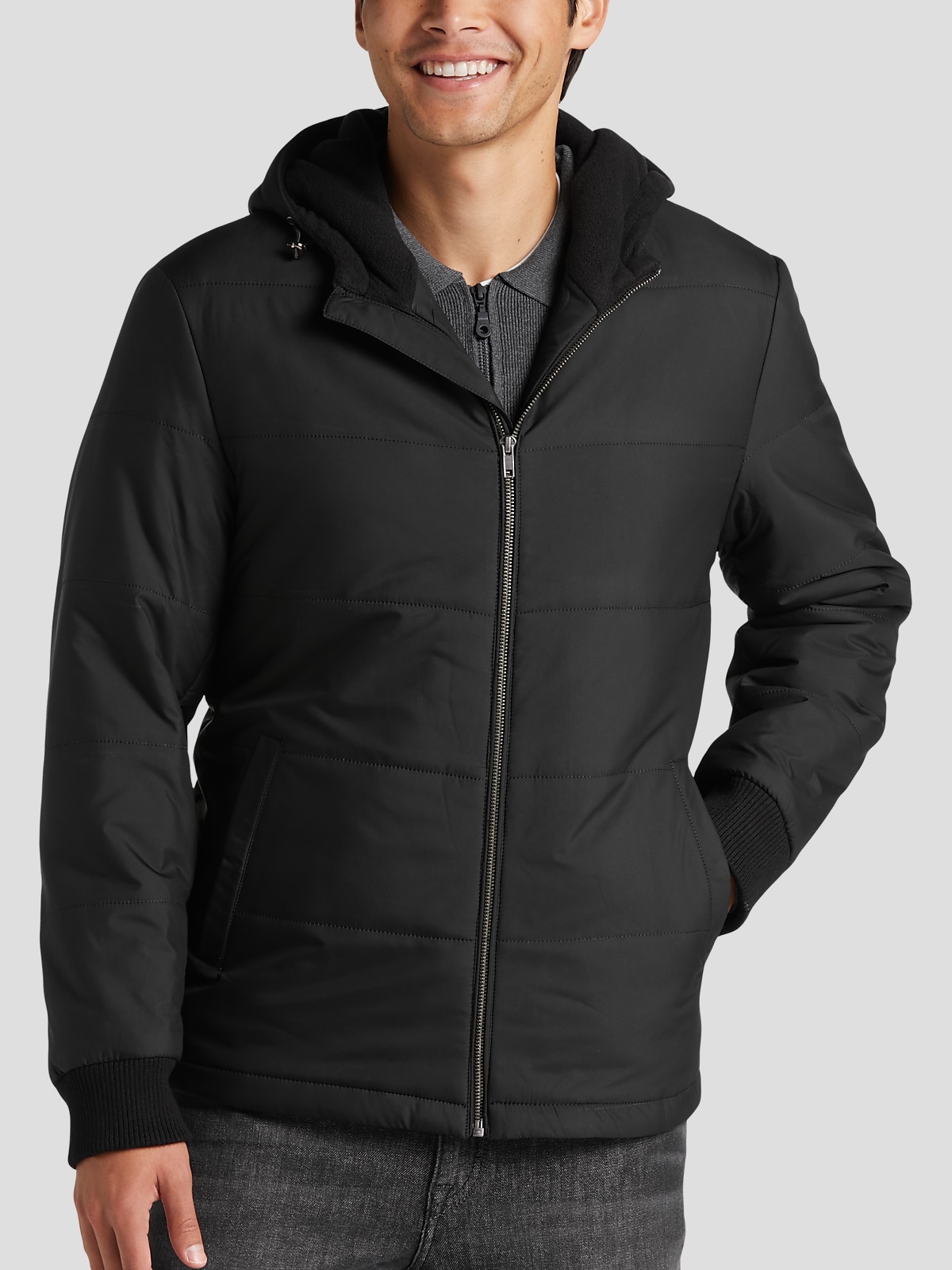 Kenneth cole long puffer coat with hood hotsell
