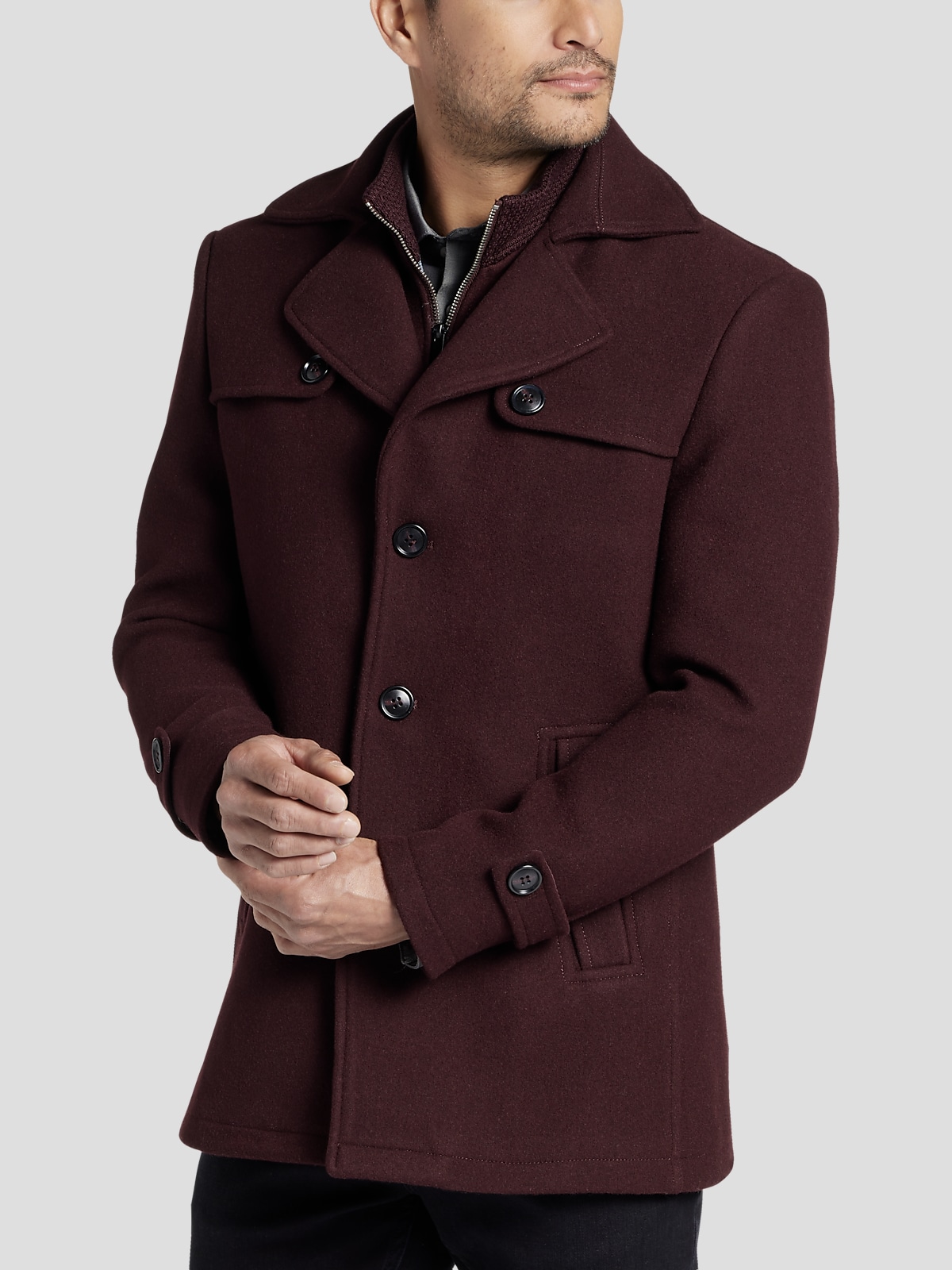 Men's wearhouse overcoat best sale