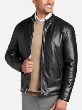 Michael Strahan Modern Fit Moto Jacket | All Clearance $39.99| Men's ...