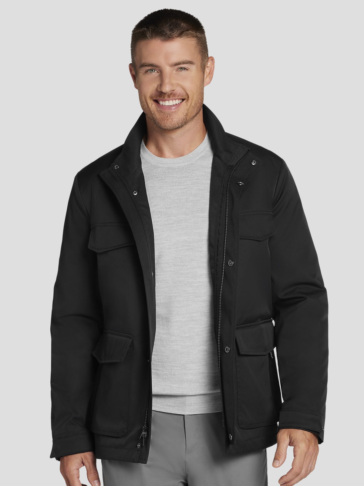 Awearness Kenneth Cole Modern Fit Technical Field Jacket Casual Jackets Men s Wearhouse